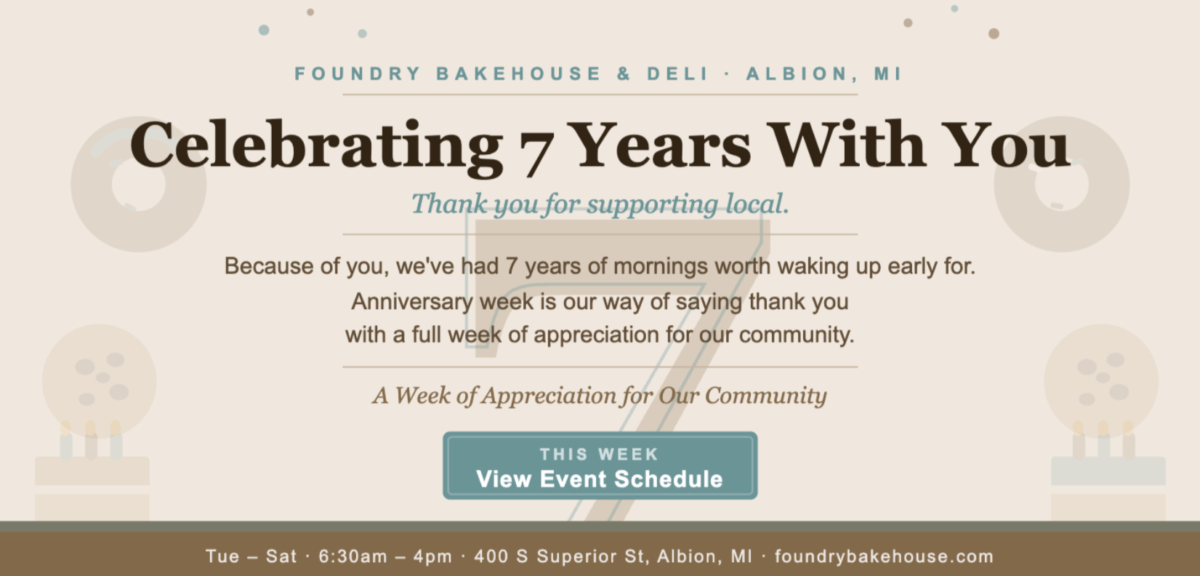 7 years anniversary celebration